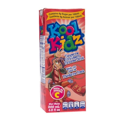 Jugo Sabor Mandarina Y Fresa Kool Kidz 200 Ml