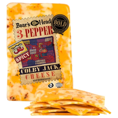 Queso Bold 3 Pepper Colby Jack Boar's Head, Lb