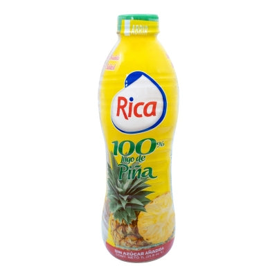 Jugo 100% De Piña Sin Azúcar Rica 32 Onz