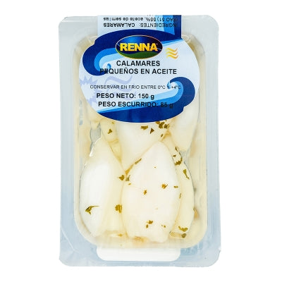 Calamares En Aceite Girasol Renna 150 Gr