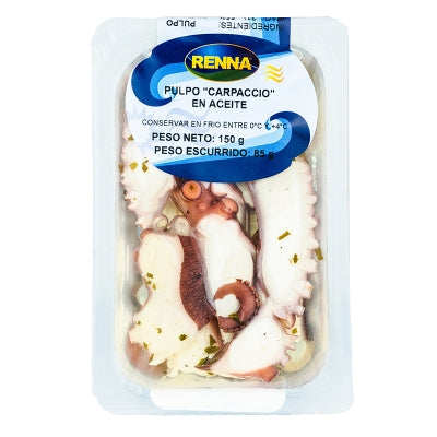 Carpaccio De Pulpo En Aceite Renna 150 Gr