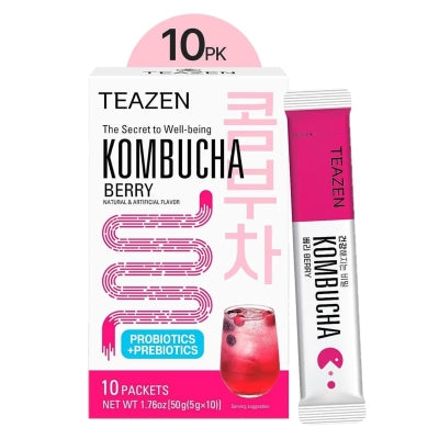 Té Kombucha Sabor Berry Teazen 10 Und/Paq