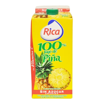 Jugo de Piña 100% Sin Azúcar Rica 59 Onz