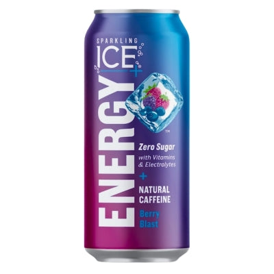 Agua Con Gas +Energia Berry Blast Ice Sparkling 12 Onz