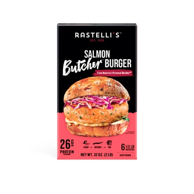 Carne Para Hamburguesas de Salmón Rastelli´s 6 Und/Paq