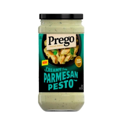 Salsa Para Pasta Cremosa De Pesto Parmesano Prego 14.5 Onz