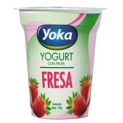 Yogurt Sabor A Fresa Yoka 6 Onz