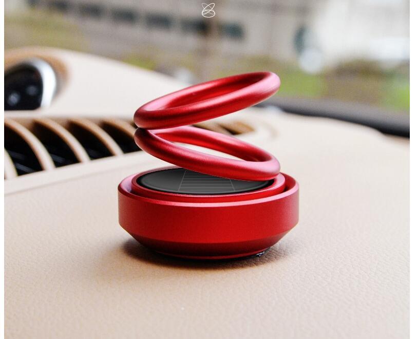 Solar Auto Rotation Car Air Freshener Perfume Seat