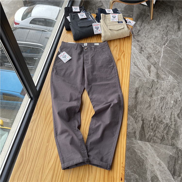 Men's Brushed Twill Straight Casual Pants