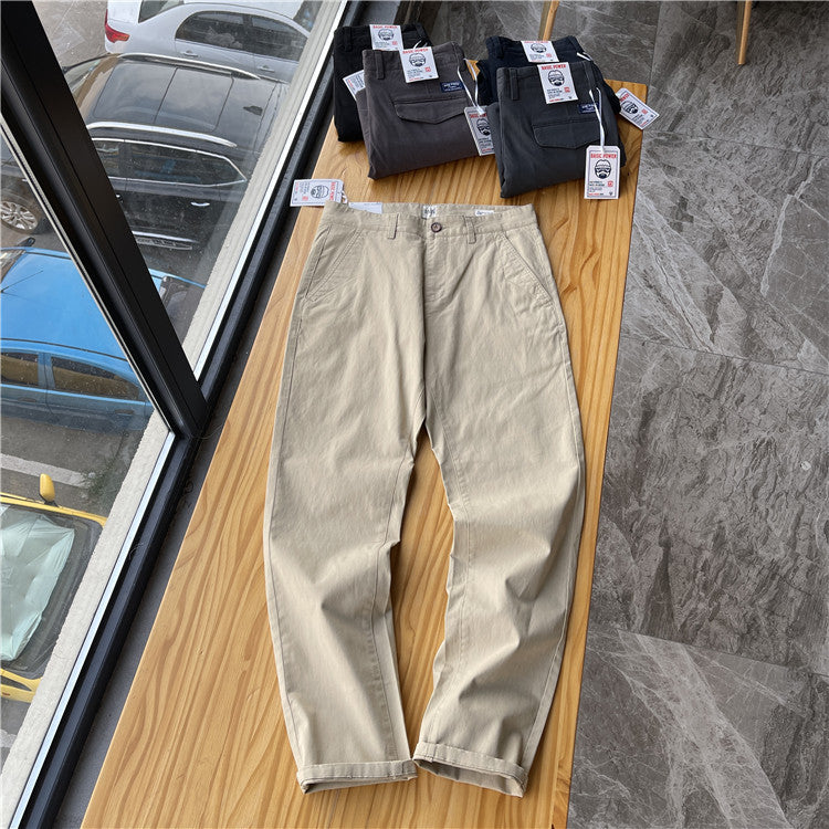 Men's Brushed Twill Straight Casual Pants